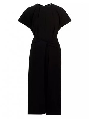 Платье-миди с короткими рукавами , черный Proenza Schouler