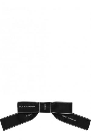 Галстук-бабочка с принтом Dolce & Gabbana. Цвет: черный