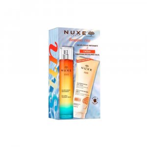 Предлагается парфюмированная вода Sun Delicious 100 мл и шампунь после загара 200 Nuxe