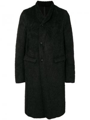 Однобортное пальто Poème Bohémien. Цвет: черный