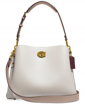 Сумка COACH Pebble Leather Willow Shoulder with Convertible Straps, мульти