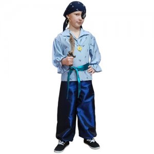 Карнавальный костюм детский Пират Джон голубой (110) Elite CLASSIC. Цвет: голубой